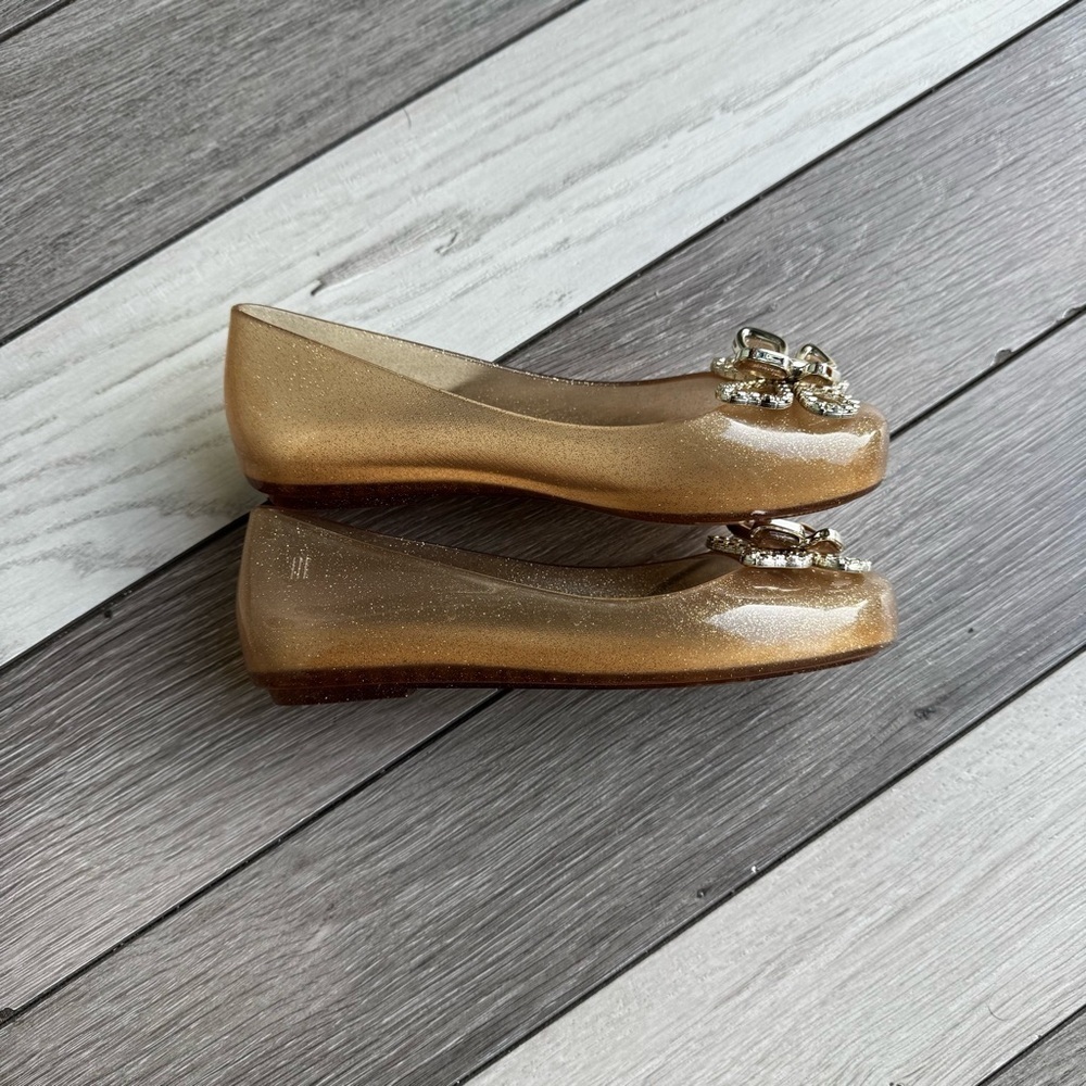 Mini Melissa Sweet Love Butterfly Ballerina Flats | Size:1 | Excellent Condition - Picture 4 of 7